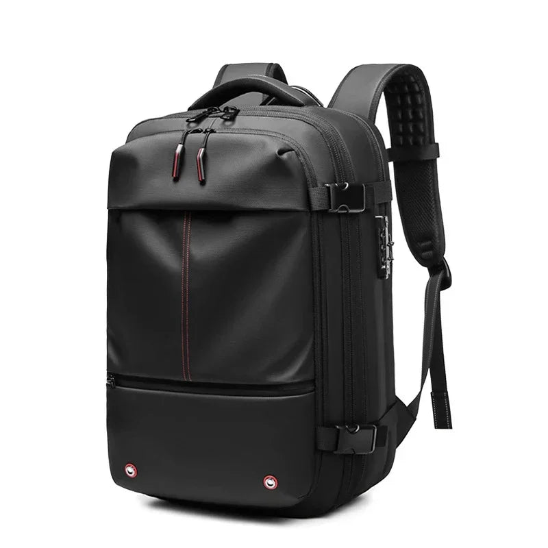 Men Travel Backpack 17 Inch Vacuum Compression Laptop Backpack Extended Large Capacity School Backpack Hiking Business Backpack