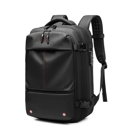 Men Travel Backpack 17 Inch Vacuum Compression Laptop Backpack Extended Large Capacity School Backpack Hiking Business Backpack