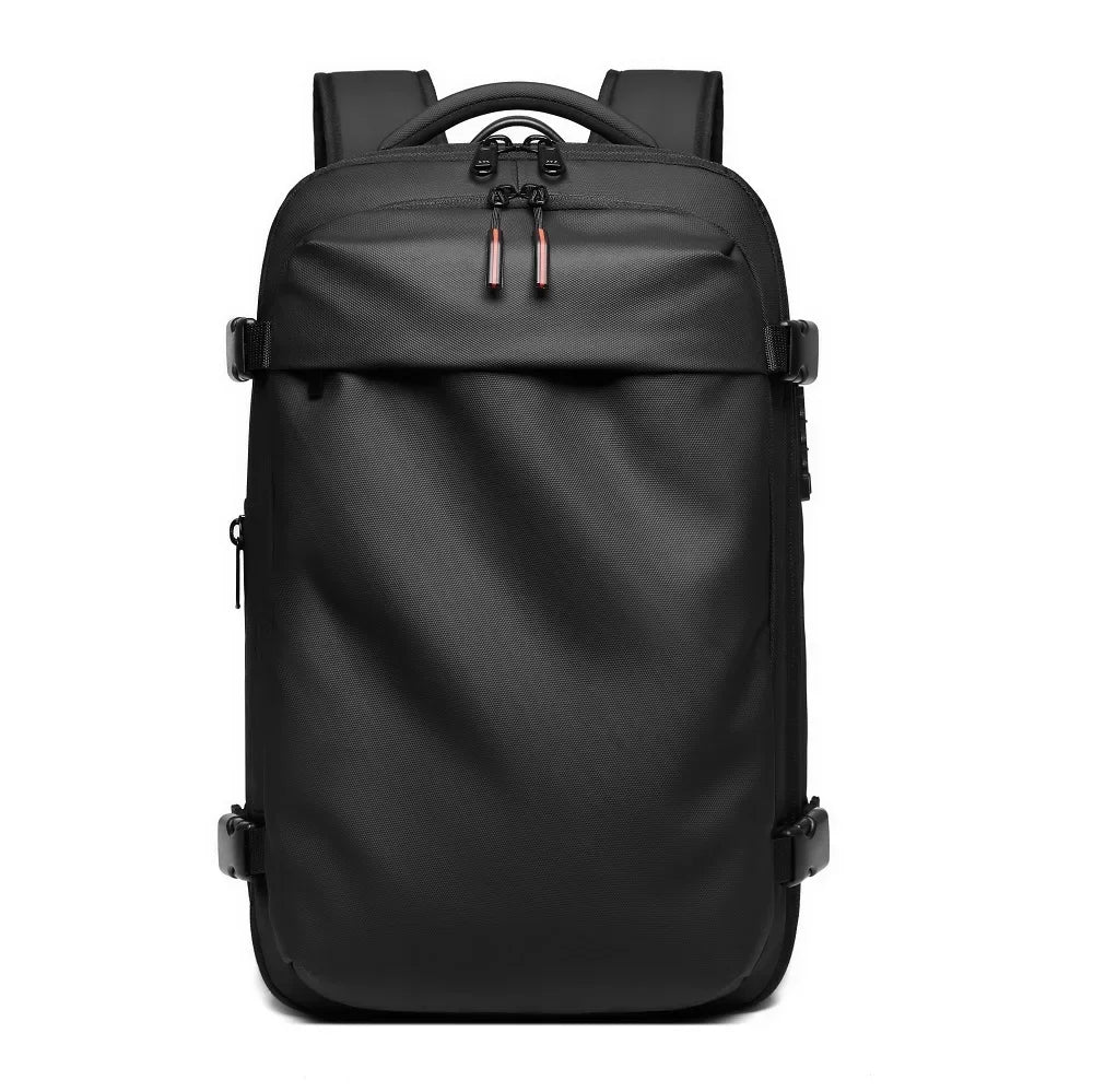 Men Travel Backpack 17 Inch Vacuum Compression Laptop Backpack Extended Large Capacity School Backpack Hiking Business Backpack