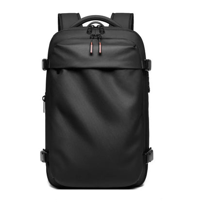 Men Travel Backpack 17 Inch Vacuum Compression Laptop Backpack Extended Large Capacity School Backpack Hiking Business Backpack