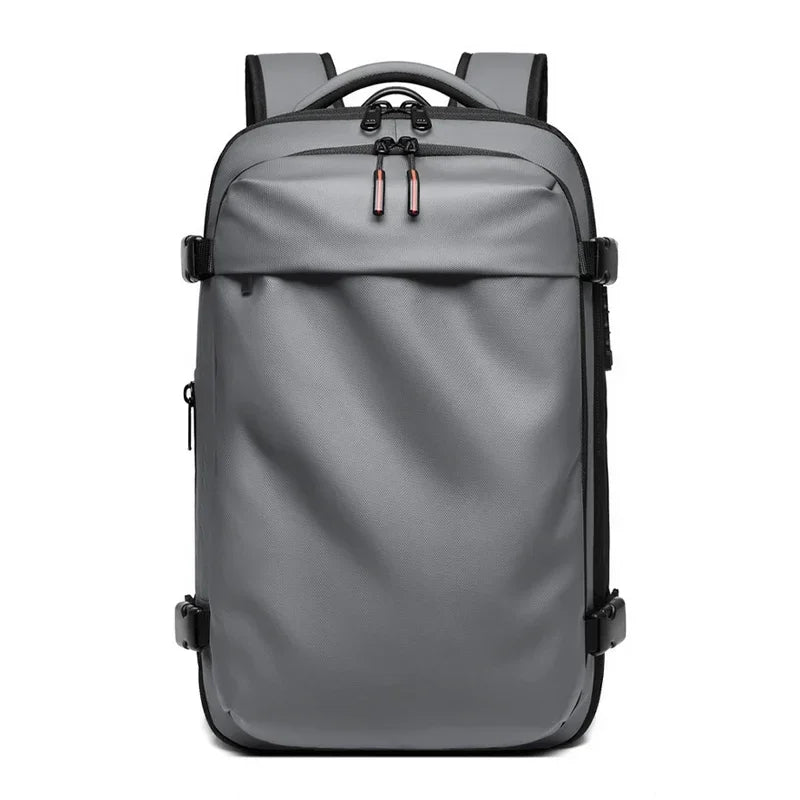 Men Travel Backpack 17 Inch Vacuum Compression Laptop Backpack Extended Large Capacity School Backpack Hiking Business Backpack