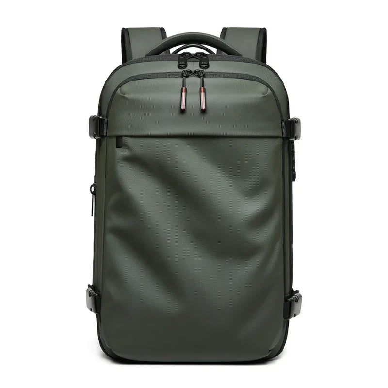 Men Travel Backpack 17 Inch Vacuum Compression Laptop Backpack Extended Large Capacity School Backpack Hiking Business Backpack