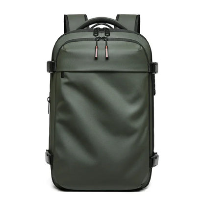 Men Travel Backpack 17 Inch Vacuum Compression Laptop Backpack Extended Large Capacity School Backpack Hiking Business Backpack